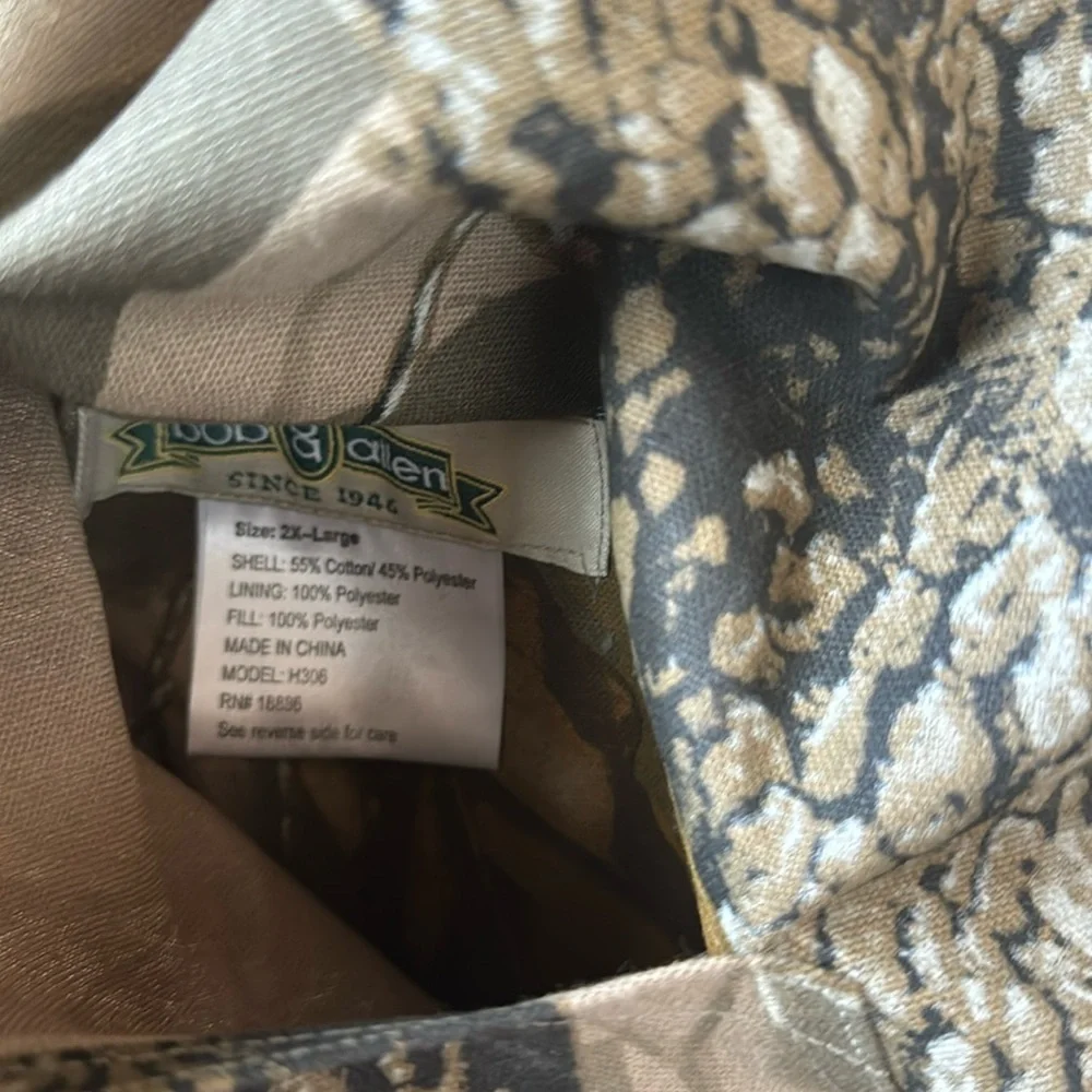 Bob Allen Realtree Hardwoods Camouflage Hunting Reversible Vest SIZE 2XL